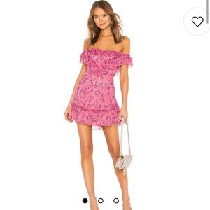 MAJORELLE- Grace Mini Dress in Pink Baybreeze